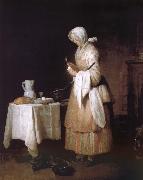 Jean Baptiste Simeon Chardin To the recovery nurses eating food sick Germany oil painting artist